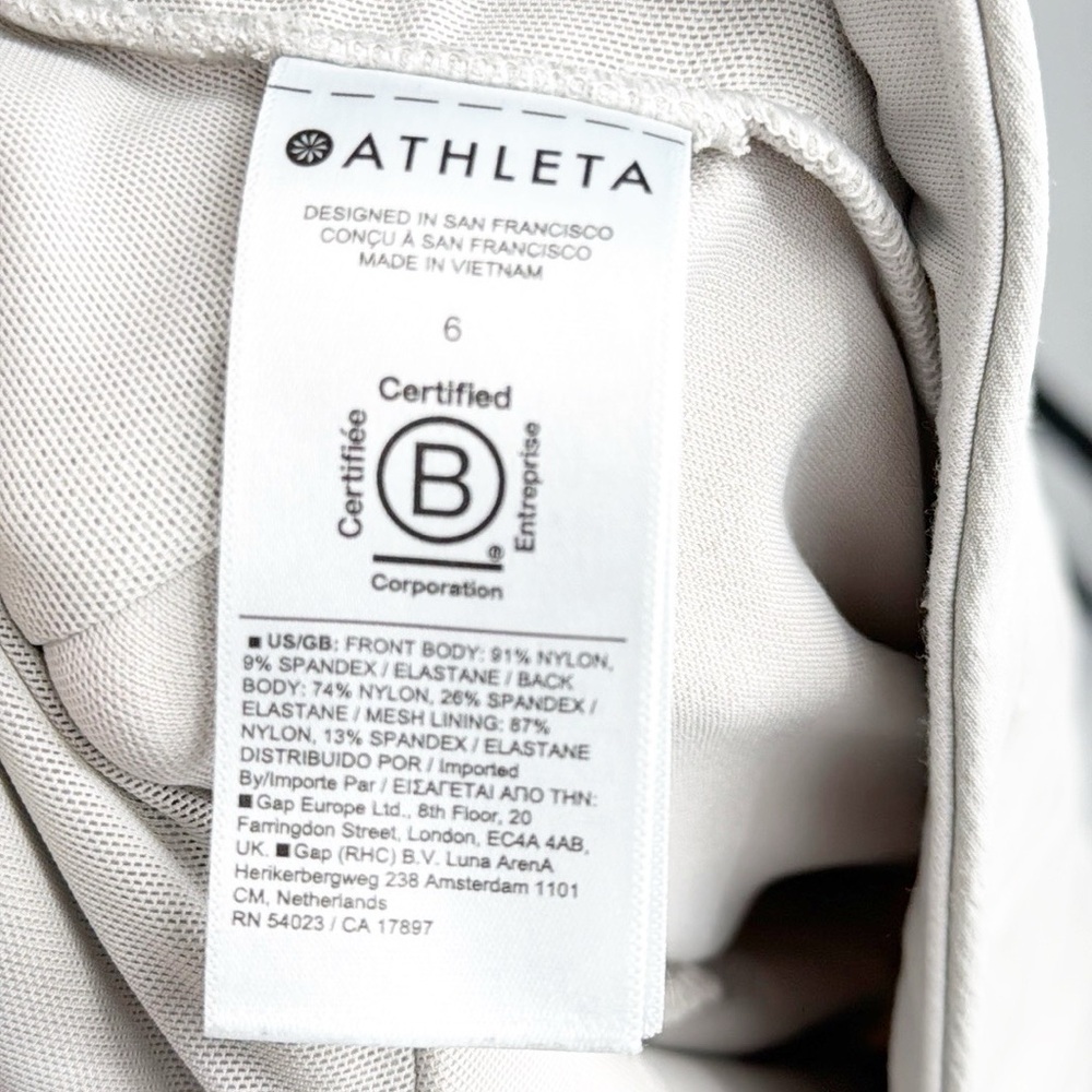 Athleta Headlands Hybrid Pant Womens 6 Birch Grey high Rise Ankle Crop Stretch - Picture 12 of 15